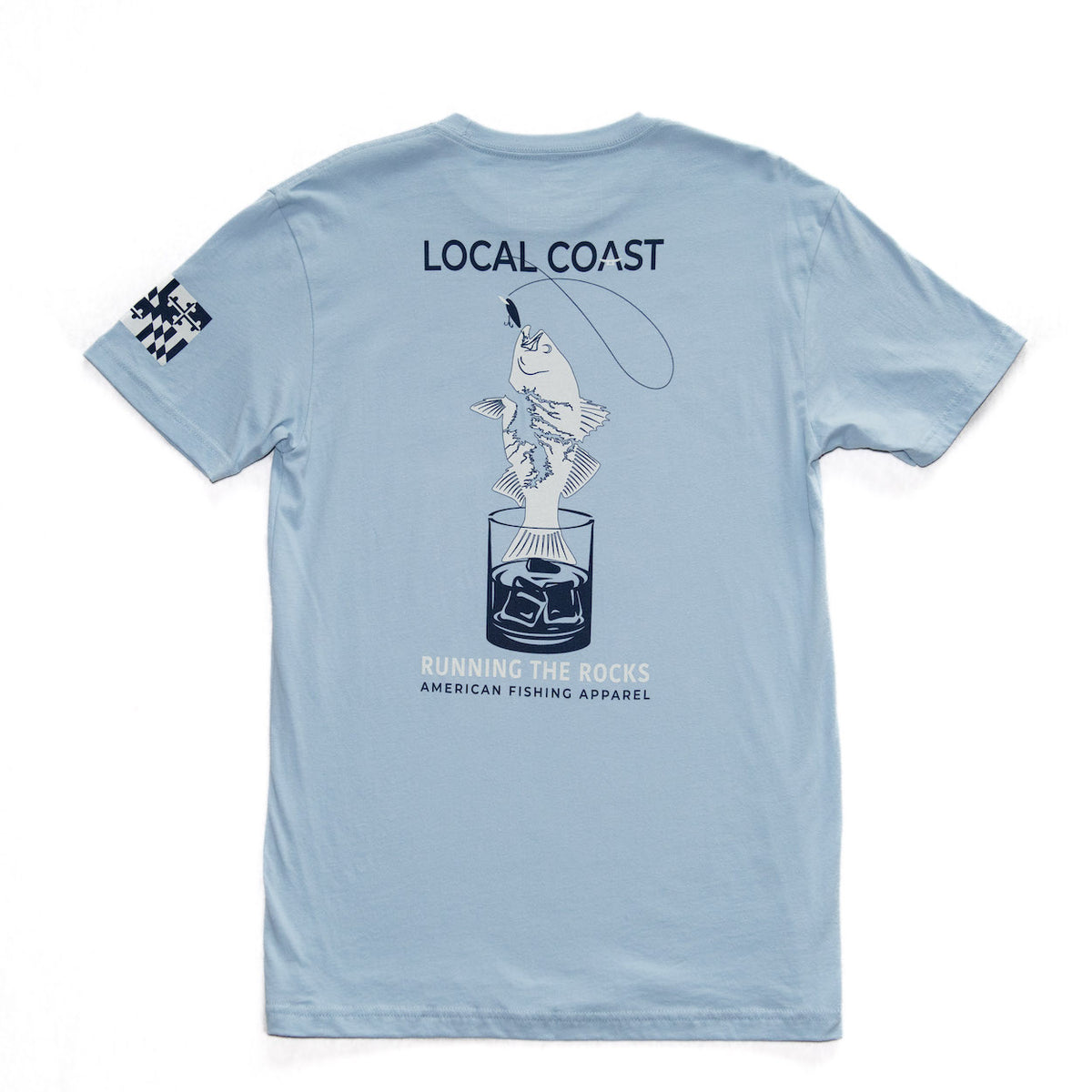 Blue Running the Rocks™ T-SHIRT – Local Coast