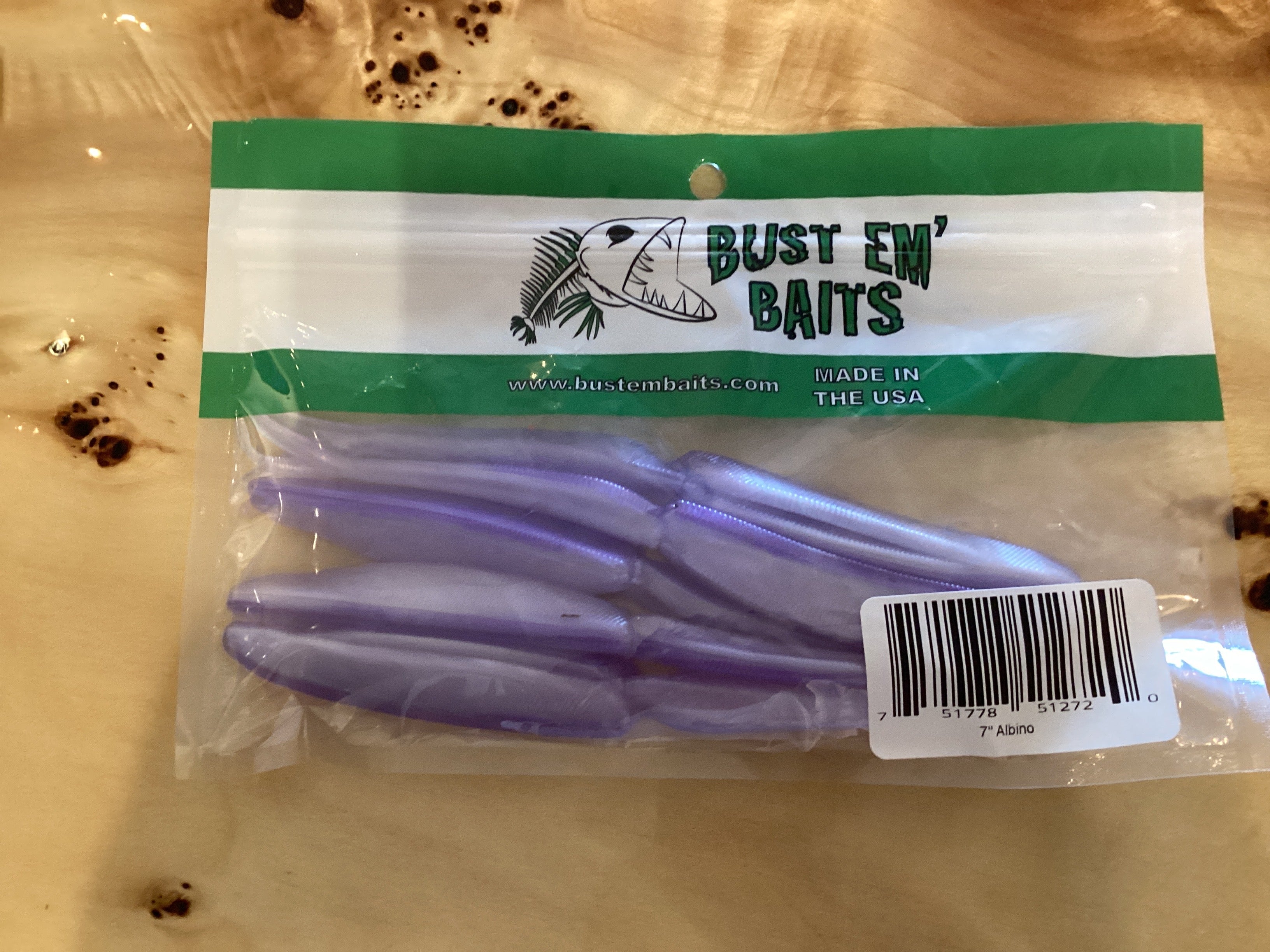 Bustem bait 7” albino