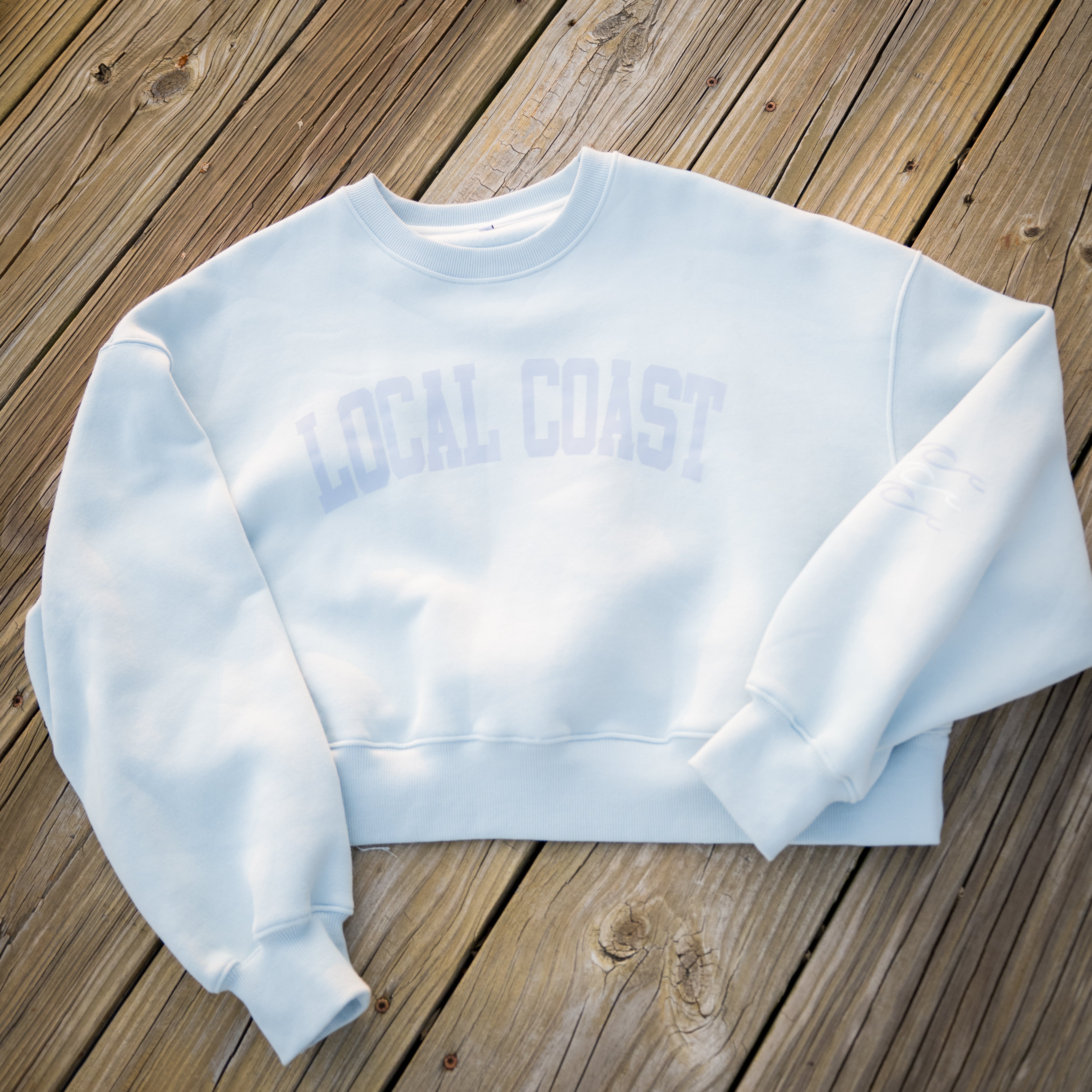 Light Blue Waves Crewneck