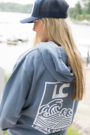 Waves Slate Blue Sweatshirt