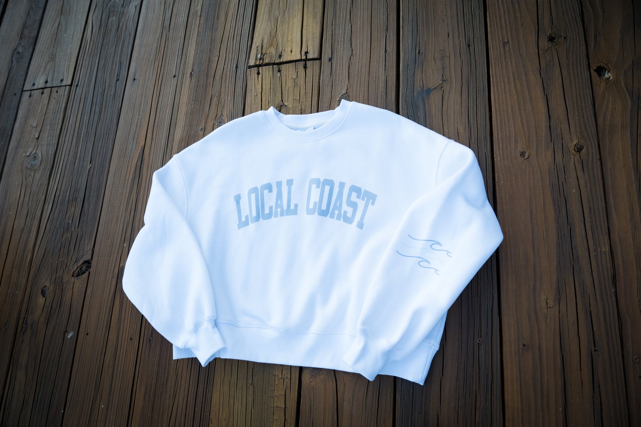 White Waves Crewneck